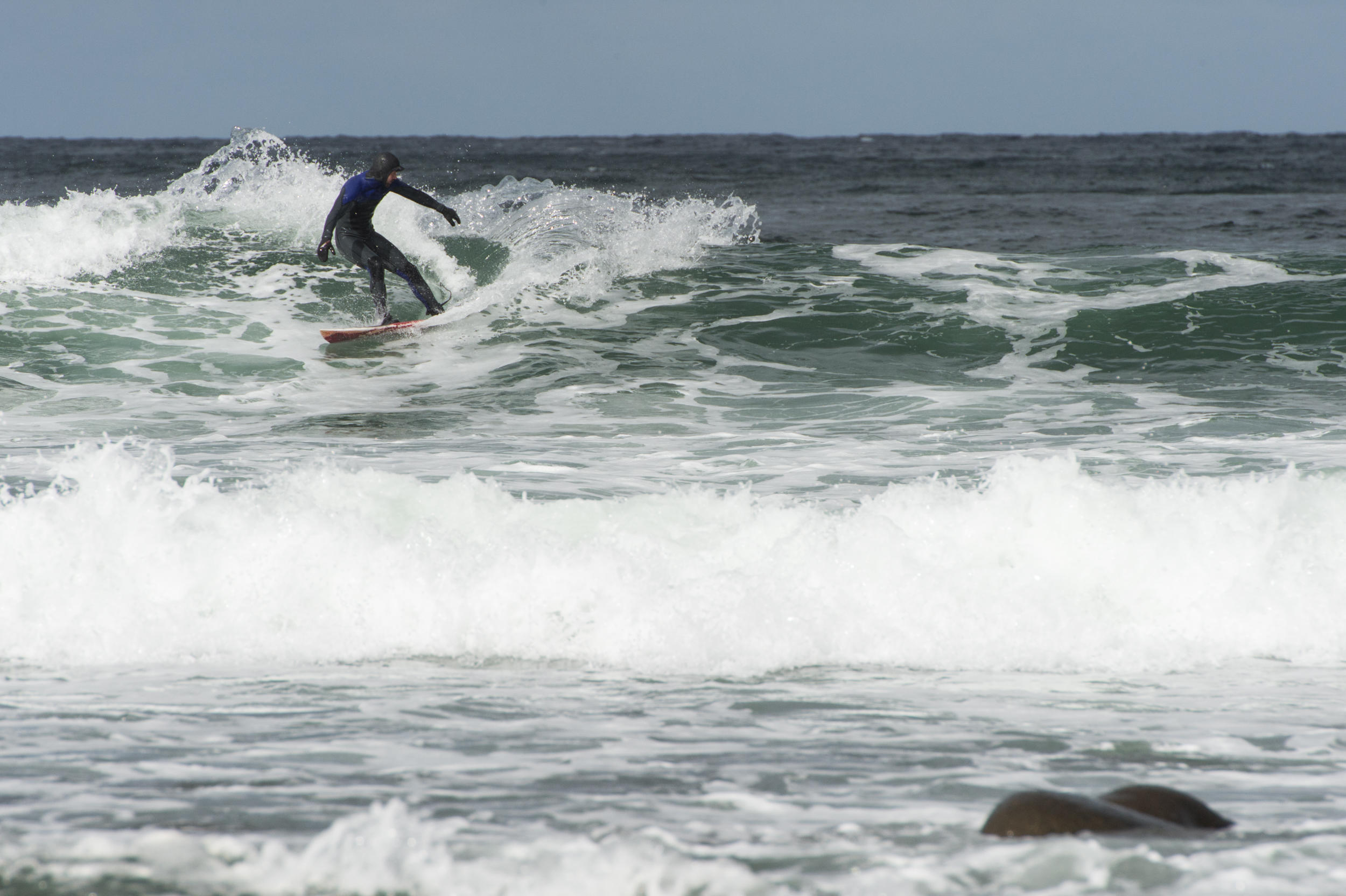 Surfing at the polar circle in April? It wasn’t even that cold. Day 3 of the GORE-TEX Experience Tour: a day at the beach.