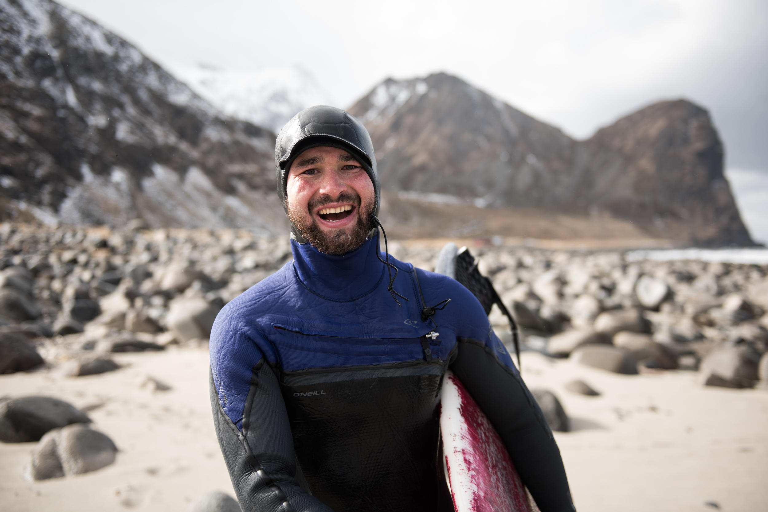 Surfing at the polar circle in April? It wasn’t even that cold. Day 3 of the GORE-TEX Experience Tour: a day at the beach.