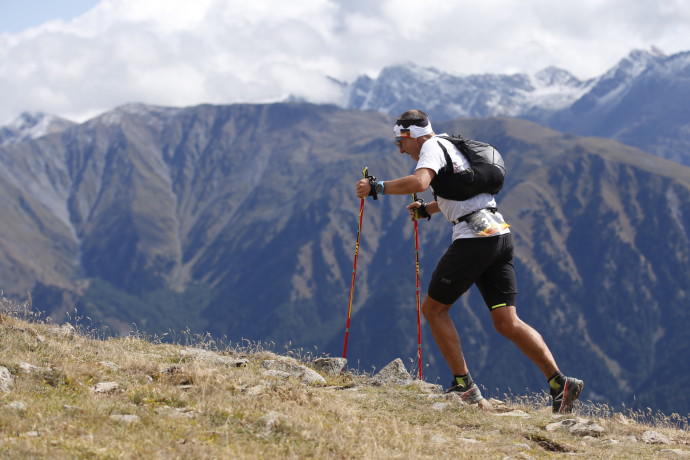 Author Jürgen at the GORE-TEX Transalpine Run 2015