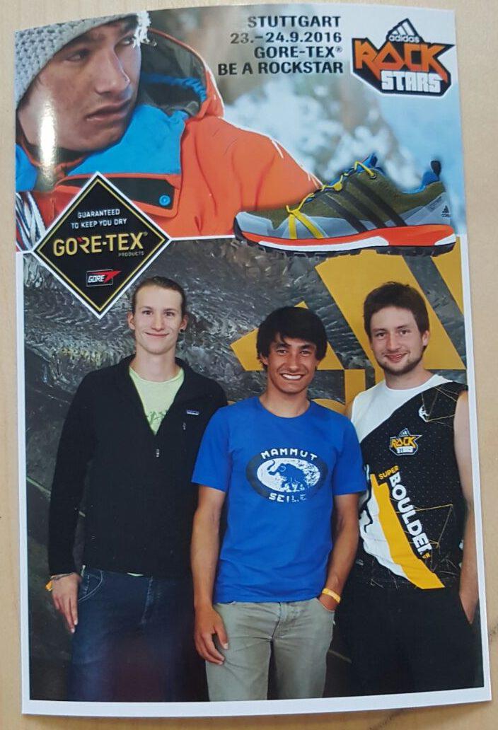 David Lama together with the #ClimbingwithLama winners.